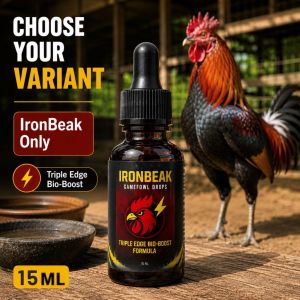 IronBeak 15ML + Prime Master 30ML Gamefowl Vitamins | Liquid Supplement for Daily Conditioning
