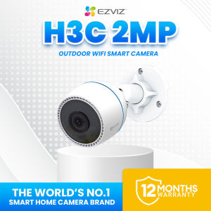 EZVIZ H3c 2MP/1080P Outdoor Wi-Fi CCTV camera connect cellphone IP67 Waterproof Design With Two-Way Audio Color Night Vision Audio Pick-Up and AI-Powered Human Shape Detection Motion Detection