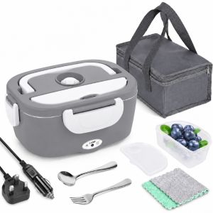 LIDIP Dual Voltage Electric Heating Lunch Box Insulated Structure 304 Stainless Steel Insulated Food Warmer Portable Lightweight Design Portable Food Warmer Car Use
