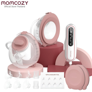 Momcozy🇺🇸เครื่องปั๊มนมรุ่น V2Pro แบบสวมใส่ได้ น้ำหนักเบาพิเศษ พกพาง่ายและแฮนด์ฟรี มี 3โหมด15ระดับ