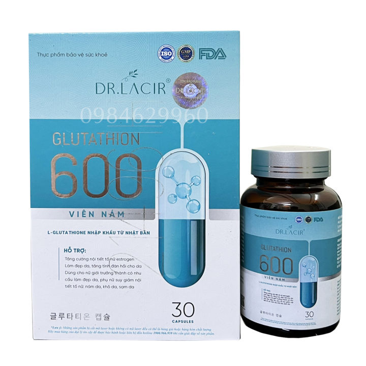 Vin Ung Glutathione 600mg H Tr M Nm Sm Tn Nhang Gip Da Trng Sng  V Ci Thin Ni Tit T N | Lazada.vn
