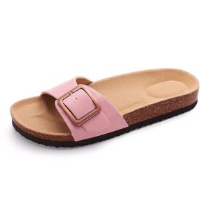 Comwarm Women New Clogs Slippers Fashion Cork Footbed Flip Flops Outdoor Beach Sandals With Arch Support Women Home Mules Slides2026