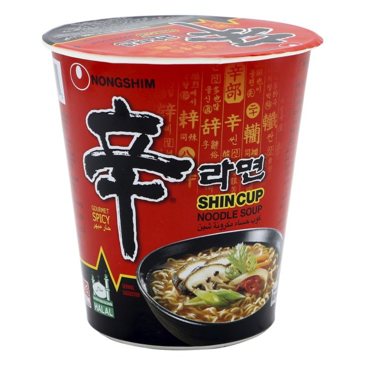 มาม่าเกาหลี Nong Shim Shin Ramyun Noodle Soup Cup 68g Th