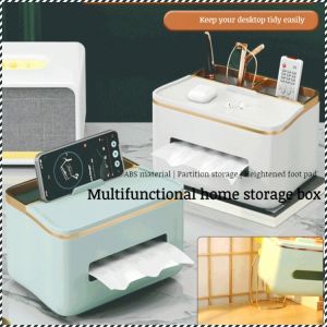 กล่องทิชชู่ มัลติฟังก์ชั่น ที่วางกระดาษเช็ดมือ สะดวก เรียบเนียนและละเอียดอ่อน ประณีต ทนทาน กันฝุ่น