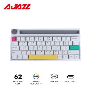 Ajazz K620T RGB Bluetooth Wireless Mechanical Keyboard 62Keys  (Linear) (Pink Switch)