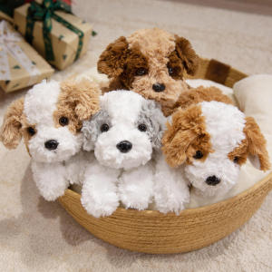 32/42/48cm Sleeping Position Baby Dog Plush Toy Stuffed Soft Animal Puppy Doll Sleeping Pillow Cushion Birthday Gift For Kids2026