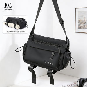 LouisWill Men Fashion Shoulder Bags Sling Bag Crossbody Bags Messenger Bag Waterproof Cross Body Bag Large Capacity Sling Bags Simple Student Teenager Bag