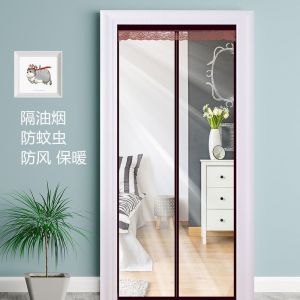 #Hot selling# Air Conditioner Door Curtain Anti-Cooling Air Windproof Kitchen Lampblack Suction Windshield Partition Plastic Transparent Self-Priming Magnet Household dayuan
