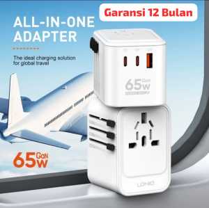 LDNIO Z6 Travel Converter Adapter Universal Gan 65W 2PD + QC3.0