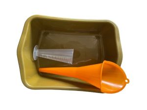 Paket Alat Ganti Oli Mesin Motor Mobil 3in1 Gelas takar Corong Wadah Oli Berkualitas Praktis