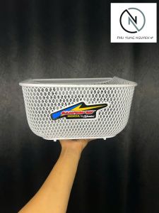Rổ H2C lưới thái gắn Wave Rs Rs 100 màu trắng đen ( pát 2 lổ trên 1 lổ dưới ) MS03