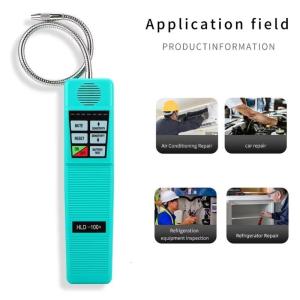 Long Probe Halogen Leak Detector Portable Gas Leak Analyzers with Sound Light Alarm Leakage Detector for Car