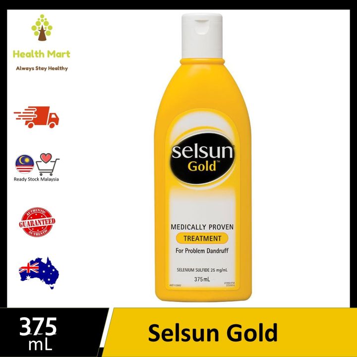 SELSUN Australia Anti Dandruff Shampoo - Gold (375ml) | Lazada