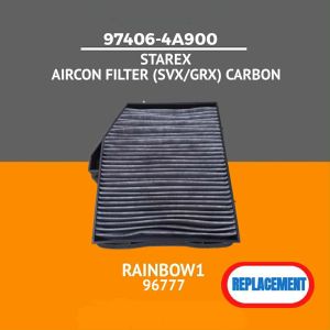 974064A900 AIRCON FILTER (SVX/GRX) CARBON for HYUNDAI STAREX [REPLACEMENT] Part #97406-4A900