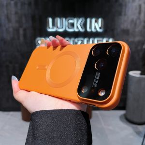 for Magsafe Matte Frameless Case for iPhone 17 16 15 Pro Max Air 13 14 Magnetic Borderless Hard PC Ultra Slim Shockproof Cover