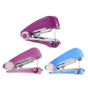 เครื่องเย็บผ้ามือถือแบบแมนนวลขนาดเล็กสำหรับซ่อมเสื้อผ้าได้อย่างรวดเร็วเครื่องเย็บแบบพกพาสำหรับผ้าหลากหลายชนิด