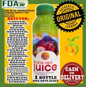 ONE OPTI JUICE NEW PACKAGING AUTHENTIC 100% ORIGINAL 1 BOTTLE SOLD BY MAGANA
