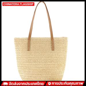 แฟชั่นฤดูร้อนโบฮีเมียชายหาดเชือกกระดาษกระเป๋าความจุขนาดใหญ่กระเป๋าหูหิ้วด้านบน