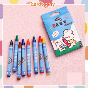 Crayon Mini Isi 8 dan 12 warna Krayon Alat Tulis Mewarnai Kelinci Bear Lucu Imut