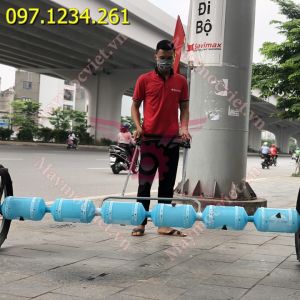 Thiết bị xạ lúa thẳng hàng tại Bắc Giang