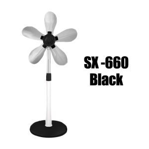 5 Blades Stand Fan Big Wind Portable Electric Floor Fan Adjustable Mute Standard Electric Fan