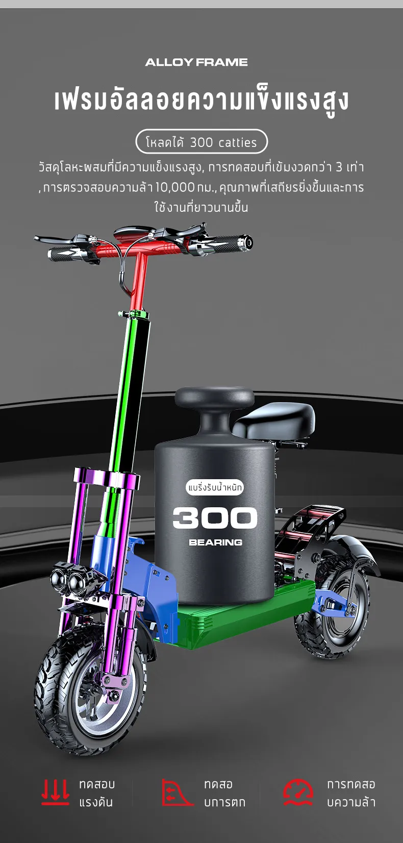 SEALUP Q22 สกุ๊ดเตอร์ไฟฟา NFC ออฟโรด พับได้ ระยะ 40-150 กม ความเร็วสูงสุด 55KM/H กันน้ำ IP54 1000W