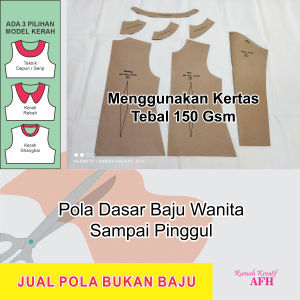 Pola Instan Pola Dasar Baju Wanita Sampai Pinggul