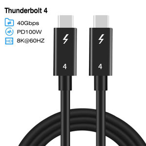2m Thunderbolt 4 coaxial cable USB4 type c to type c 40Gbps PD 100W Fast charging Cable for egpu iPhone Ipad Air