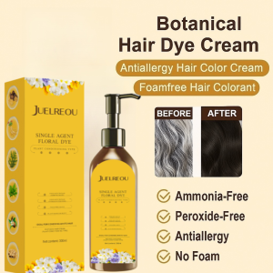 Covering Gray Hair Bubble Plant Petal Hair Dye Single Dose Floral Hair Dye Essence For Long Lasting Color With Plant Extracts