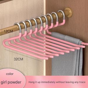 10PCS Goose Shaped Pants Rack Anti Slip Dipping Plastic Pants Hanger Wardrobe Dormitory Retractable Z-shaped Hanger