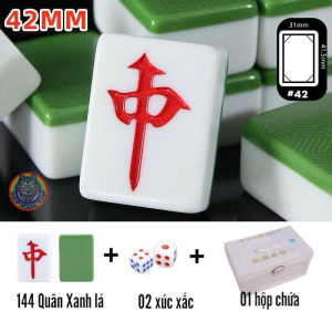 Bộ Bài Mạt Chược Size #42 - Mahjong Loại 144 Quân Thượng Hạng