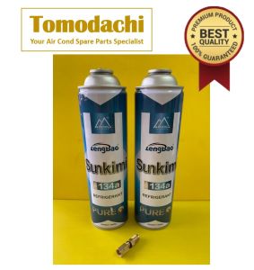 TOMODACHI Aircond Gas R134a for Car DIY (1000g) Gas R134a AC Gas R134a Refill | Ekon Gas Murah  Tulen | Refrigerant Gas R134a Kereta  Peti Sejuk