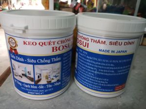 Sơn chống thấm tường trần nhà bể cá 1000ml.-BOSUI JAPAN . Tặng chổi quét sơn và 5m vải
