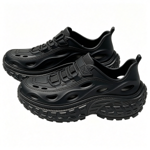 MYJUMP Trending Recommend EVA Thick Platform Hole Sandals for Men Women Hollow Breathable Non-Slip Outdoor Trekking Beach Daily Walking Clog Shoes
