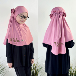 ALILA Hijab - Jilbab Anak Bergo Ricis 4-8 TH / Hijab Instan Baby Bergo Ricis Anak Perempuan