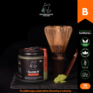 KŌN-KŌN MATCHĀ | Matcha Ceremonial Grade B | 100% Pure Matcha Powder | 30g