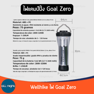Wellhike ชุดแต่งสำหรับไฟ Goal Zero พร้อมซิลิโคน ประกอบง่าย เพิ่มความสวยงาม