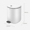 Ecoco Foot Pedal Press Type Trash Can with Cover Silent Closing Garbage Bin 7L 11L for Kitchen Bathroom. 