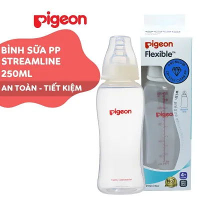 Bình sữa Cổ Hẹp Pigeon Streamline 150ml - 250ML - Bình Sữa Cho Bé