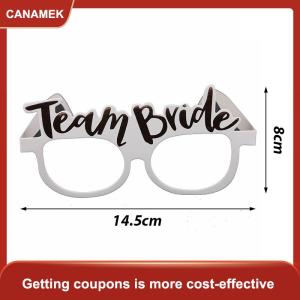 【CANAMEK】 Bachelorette bên giấy kính Rose Gold đội cô dâu trắng cô dâu được đám cưới