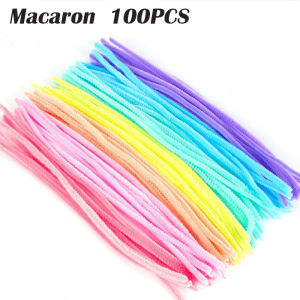 Maxbaby Twisted stick macaron color diy bouquet material package colorful hairy root childrens handmade toys 100PCS