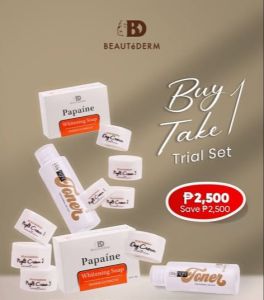 Buy 2 BEAUTeDERM Trial Set Promo for 2500php only!