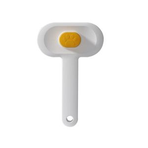 SUNNY BAR One Button Automatic Pet Hair Remover Fine-toothed Comfort Grip Cat Cleaning Comb Professional Stainless Steel Cat Massage Comb Shedding Season