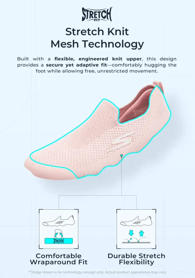 Skechers Women Modern Comfort Arya Lovesome Shoes 158989-NVY Air-Cooled  Memory Foam Kasut Sneaker, Perempuan