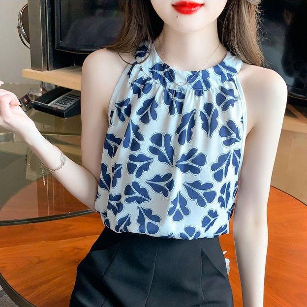 korean sleeveless blouse