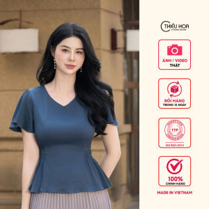 Áo thiết kế thanh lịch chất liệu Lụa cao cấp AN4L0623 Thời trang Thiều Hoa