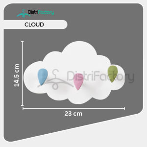 Cloud Shape Adhesive Wall Hook Wall-mounted Hooks Hanger Childrens Room Party Wall Decoration Hook