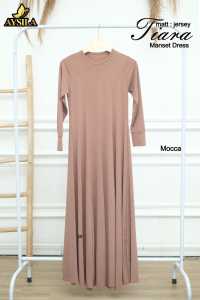 DRESS MANSET TIARA AYSILA MATERIAL JERSEY TERLARIS