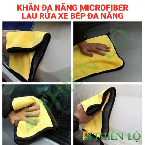 Khăn Lau Đa Năng 2 Lớp Sợi Microfiber Cao Cấp Mềm Mịn Thấm Hút Tốt Không Rụng Lông của Thiên Lộ