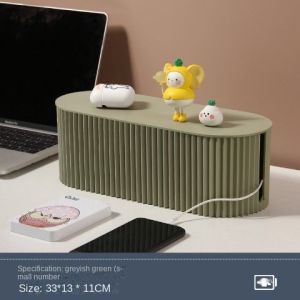 Desktop Cable Storage Organiser Management Box Organizer Extension Computer Wire Socket Plug Charger